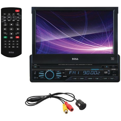Boss Audio Boss Single din 7 Flip out receiver DVD/CD Bluetooth Remote with Backup Camera