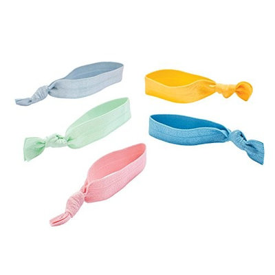 Goody Corporate Ouchless Ribbon Elastic, Soft Pastels, 5 Count (Pack of 3)