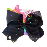 JoJo Siwa Large Cheer Hair Bow (Black Dance it Out)