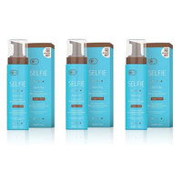 Selife Tan'n Go 1 Hour Express Bronzing Mousse with Instant Color, Super Dark Tan, 7.5 Oz (Pack of 3) + LA Cross Blemish Remover 74851