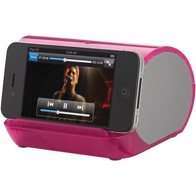 iHome iHM9 2.0 Speaker System - Translucent Pink