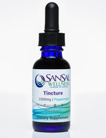 San Sal Pure Hemp Oil Drops for Pain-Anxiety 1000mg Tincture Peppermint