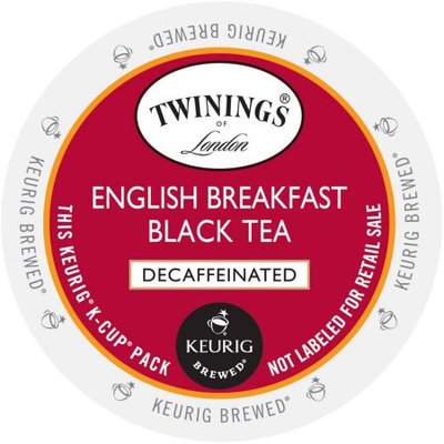Twining's of London English Breakfast Decaf Tea, K-Cup Portion Pack for Keurig Brewers