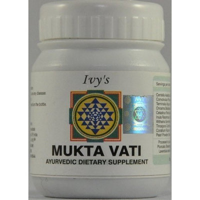 Original Ivy's Mukta Vati – Natural Ayurvedic Blood Pressure Support – 120 Tablets With Eight Major Herbs Formula