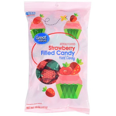 Walmart Stores Inc Great Value Strawberry Filled Hard Candy, 10 oz