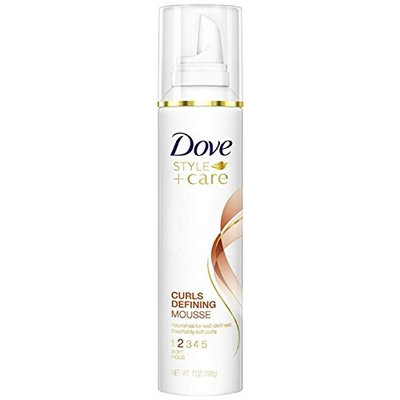 Dove STYLE+care Curls Defining Mousse, 2 Soft Hold, 7 oz (Pack of 9)