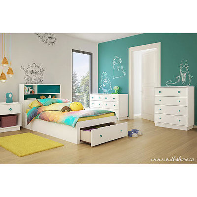 South Shore Little Monsters 4-Drawer Chest - Pure White