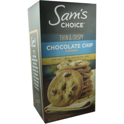 Wal-mart Stores, Inc. Sam's Choice Thin & Crispy Chocolate Chip Cookies, 7 oz
