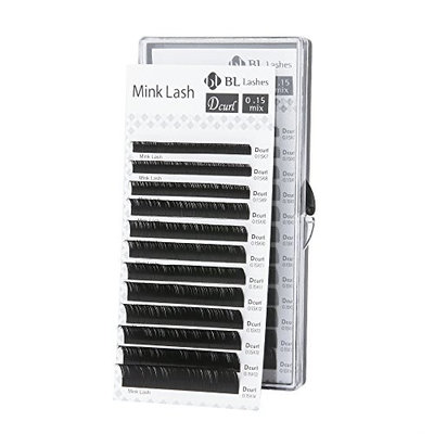Eyelash Extension BL Signature Mink Lash D Curl 8 Sizes in 1 Mixed Tray