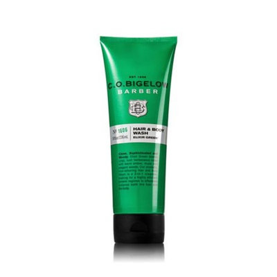 C.O. Bigelow Elixir Green Men's Hair and Body Wash. 8 Oz.
