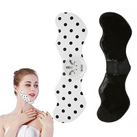 Thin Face Electric Massager, Silicone Electric Adjustable Facial Slimming Lifting Firming Tightening V Shape Massage Patch
