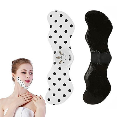 Thin Face Electric Massager, Silicone Electric Adjustable Facial Slimming Lifting Firming Tightening V Shape Massage Patch
