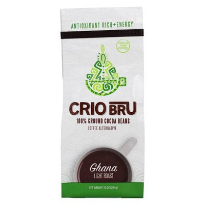 Crio Bru 100% Ground Cocoa Beans, Ghana Light Roast, 10 oz