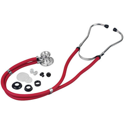 Sterling Series Sprague Rappaport-Type Stethoscope, Red, Boxed