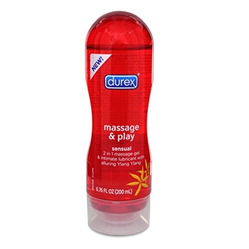 Durex Premium Massage & Play 2 in 1, Personal Lubricant, Sensual Ylang Ylang, 6.76 oz Sex Lube For Women, Men & Couples. Safe to use with devices, sex toys, and vibrators. Durex Premium Massage & Play 2 in 1, Personal Lubricant, Sensual Ylang Ylang, 6.76 oz Sex Lube For Women, Men & Couples. Safe to use with devices, sex toys, and vibrators.