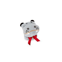 Couture Towel CT-TPHP001201 12 x 11 in. Hippopotamus - Hip Towel Heather Grey