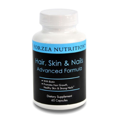 Forzea Nutrition Forzea Hair Skin & Nails Advanced Formula with Biotin - Promotes Hair Growth, Strong Nails and Healthy Skin - 60 Count
