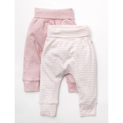 Agabang giggle Organic Cotton Baby Pants - Heathered Pink 2-Pack