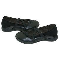 L'Amour Black Strappy Ballet Flat Shoes Toddler Little Girls 7-4