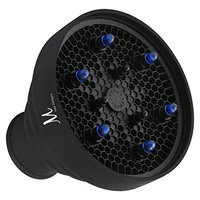 Collapsible Hair Dryer Diffuser Attachment for Professional Hair Dryers | Universal Fit Silicone | Lightweight & Compact | Perfect for Natural, Curly and Wavy Hair (Black) by M Hair Designs