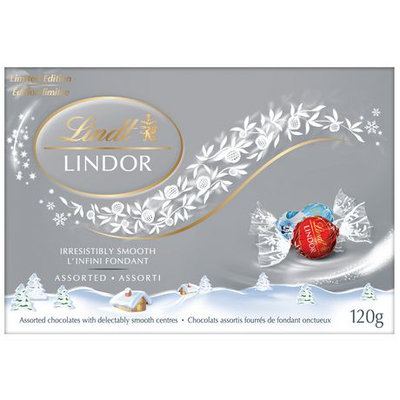 Lindt LINDOR Irresistibly Smooth Assorted Chocolates Holiday Box