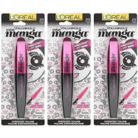 L'oreal Paris Voluminous Miss Manga Mascara, 373 Black (3 Pack)