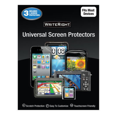 WriteRight Universal Screen Protectors, 3pk
