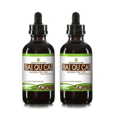 Secrets Of The Tribe Bai Qu Cai Tincture Alcohol Extract, Organic Celandine (Chelidonium Majus) Dried Plant 2x4 oz