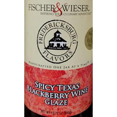 Fischer & Wieser Sauce 12.5oz-15.75oz Bottle (Pack of 3) Select Flavor Below (Spicy Texas Blackberry Wine Glaze 13.75oz)