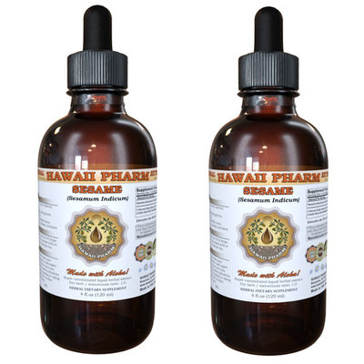 Sesame (Sesamum Indicum) Tincture, Organic Dried Seeds Liquid Extract, Hu Ma (Zhi Ma), Herbal Supplement 2x2 oz