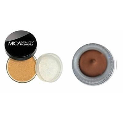 (Bundle of 2 Items) Mica Beauty Mineral Foundation Powder 9 Grams+ Gel Eyeliner in