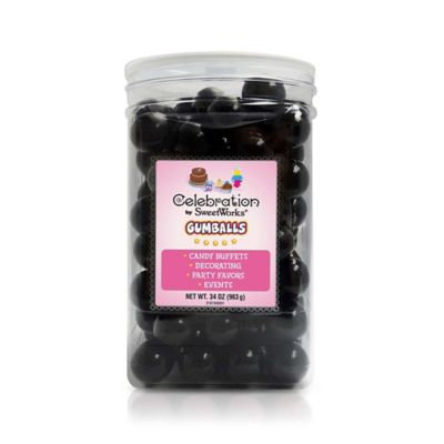 Sweetworks Gumballs Jar 34Oz-Black