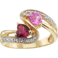 Keepsake Personalized Family Jewelry Women's Heart Swirl Ring available in Sterling Silver, Gold over Silver, 10kt and 14kt Yellow and White G