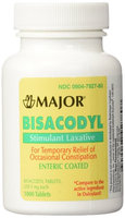 Qualitest Pharmaceuticals Bisacodyl Tablets 5 Mg 1000