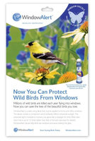 Window Alert WINDA3 Bird Safety Window Decals - Butterfly