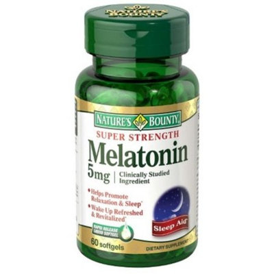 Nature's Bounty Super Strength Melatonin 5mg Softgels 60 ea