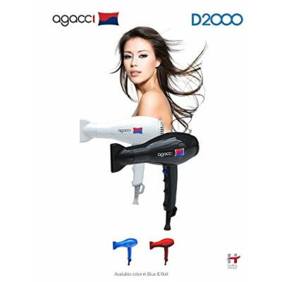 H2PRO Agacci Hair Dryer 1900 Watt - D2000 Featherweight White Made in Korea