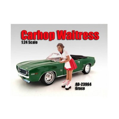American Diorama 23964 Carhop Waitress Grace Figure for 1-24 Scale Models