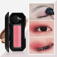 Shimmer Eyeshadow, Alonea Two-color Stamp Eyeshadow Palette Powder Flexibility Lasting - High Pigmented - Professional Vegan Nudes Warm Natural Bronze Neutral Smokey Eye Shadows