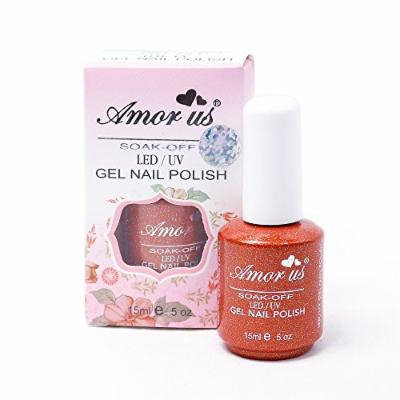 Amor Us Soak Off LED/UV Gel Nail Polish 15ml 0.5 oz,3Pcs #105