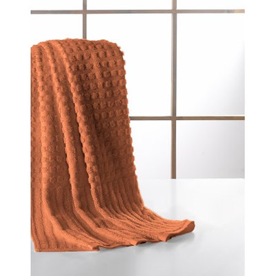 Berrnour Home Pure Cotton Collection 100% Authentic Towels Luxury Bath Towel, Orange