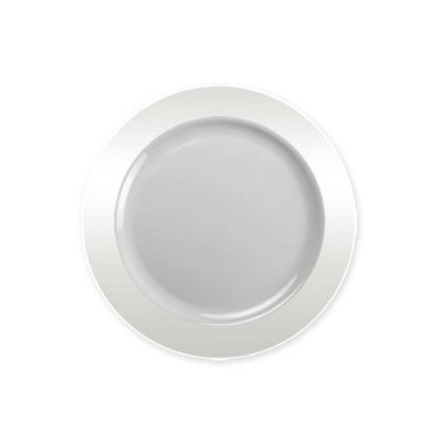 Lillian Dinnerware, Magnificense Plastic Plate, Clear, 6.25', 40 Ct