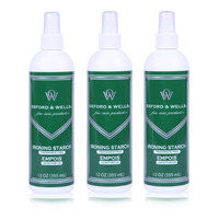Oxford & Wells Premium Ironing Starch, Non-aerosol - Fragrance Free (Pack of 3)