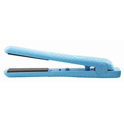 Herstyler Colorful Seasons Ceramic Flat Iron, Dual Voltage, 1.25 Inch, Blue
