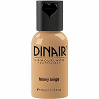 Dinair Airbrush Makeup Foundation | Honey Beige 1.15 oz | Paramedical Line - Cover Scars, Acne, Tattoos, Vitiligo, Under Eye circles, Sun Spots