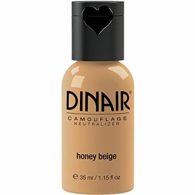 Dinair Airbrush Makeup Foundation | Honey Beige 1.15 oz | Paramedical Line - Cover Scars, Acne, Tattoos, Vitiligo, Under Eye circles, Sun Spots