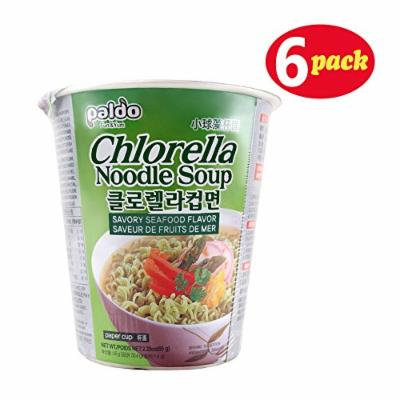 Paldo Chlorella Noodle Soup (Cup) 2.29 Oz (Pack of 6)