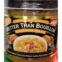2 x 16oz Better Than Bouillon CHICKEN BASE Superior Touch Broth Made from Chicken Meat with Natural Juices (2 Pounds Total)