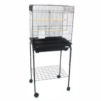 Yml Group Inc YML Playtop Bird Cage with Optional Stand Black
