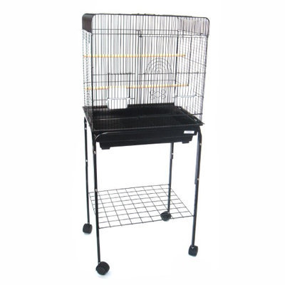 Yml Group Inc YML Playtop Bird Cage with Optional Stand Black